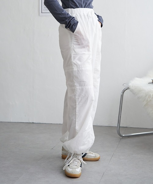 VENCEEXCHANGE(ヴァンスエクスチェンジ)の「ナイロン裏起毛スノーパンツ(その他パンツ・レディース・オフホワイト/ブラック/サックスブルー・FREE)」の6枚目の写真