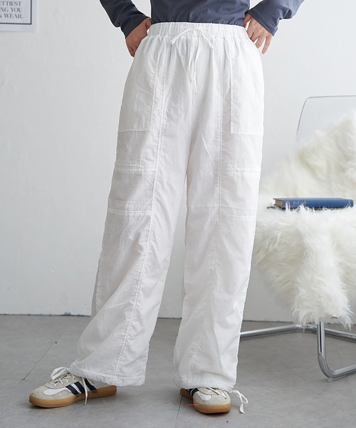 VENCEEXCHANGE(ヴァンスエクスチェンジ)の「ナイロン裏起毛スノーパンツ(その他パンツ・レディース・オフホワイト/ブラック/サックスブルー・FREE)」の8枚目の写真