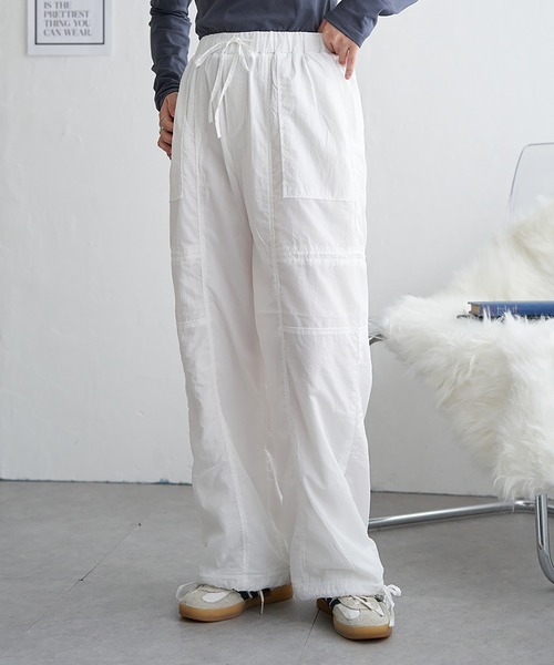 VENCEEXCHANGE(ヴァンスエクスチェンジ)の「ナイロン裏起毛スノーパンツ(その他パンツ・レディース・オフホワイト/ブラック/サックスブルー・FREE)」の7枚目の写真