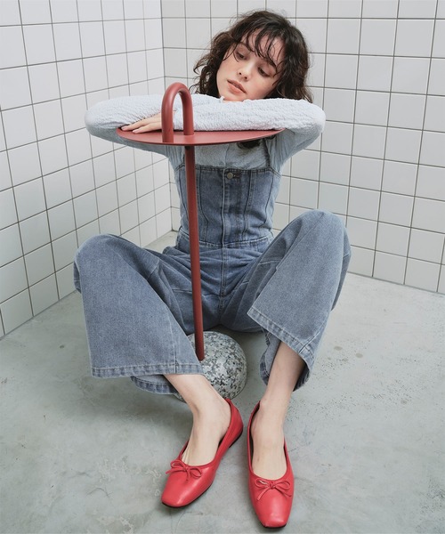 titivate(ティティベイト)の「キャミソールデニムオールインワン(つなぎ/オールインワン・レディース・インディゴブルー/アイボリー/ライトブルー・SP/S/M/L)」の17枚目の写真