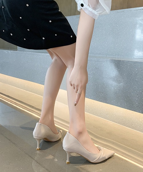 美品♡レザー調パンプス org.jpg