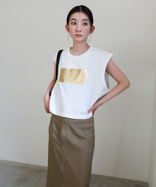 select MOCA(セレクトモカ)の「リネンライクフロントスリットタイトスカート(スカート・レディース・モカ/ブラック/アイボリー・MEDIUM/LARGE/SMALL)」の11枚目の写真