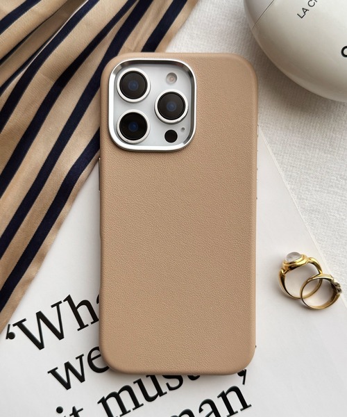 Real Leather Mag Case スマホケース iPhoneケース iPhone16 16Pro