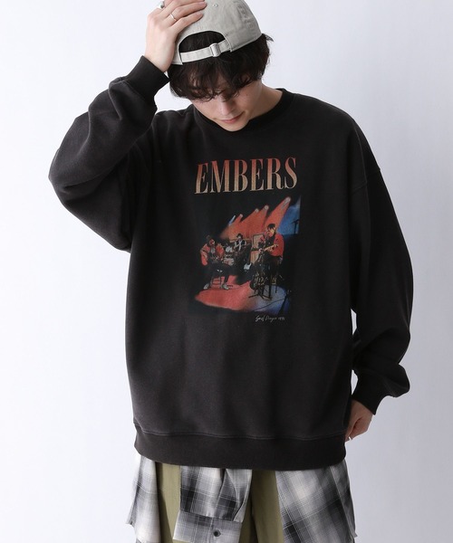 RAGEBLUE（レイジブルー）の「ヴィンテージライク/オーバーサイズバンドスウェット（スウェット・メンズ・ブラック/ブラック系その他2/ブラック系その他/ブラック系その他3・MEDIUM/LARGE）」の2枚目の写真