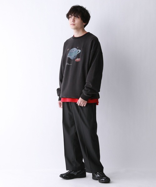 セール】ヴィンテージライク/オーバーサイズバンドスウェット