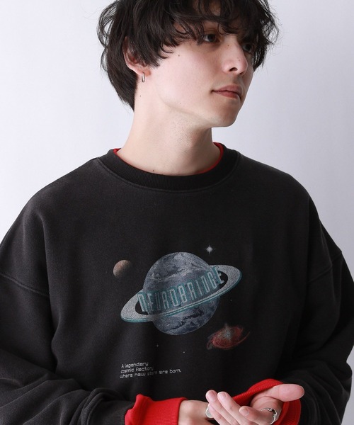 RAGEBLUE（レイジブルー）の「ヴィンテージライク/オーバーサイズバンドスウェット（スウェット・メンズ・ブラック/ブラック系その他2/ブラック系その他/ブラック系その他3・MEDIUM/LARGE）」の17枚目の写真