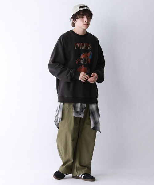 セール】ヴィンテージライク/オーバーサイズバンドスウェット