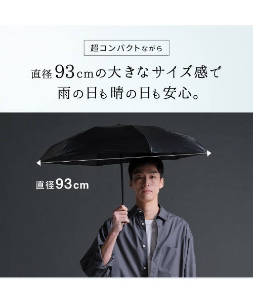 Wpc.(ダブリュピーシー)の「★go-koh 遮光スーパーコンパクト(折りたたみ傘・メンズ・ブラック・FREE)」の6枚目の写真