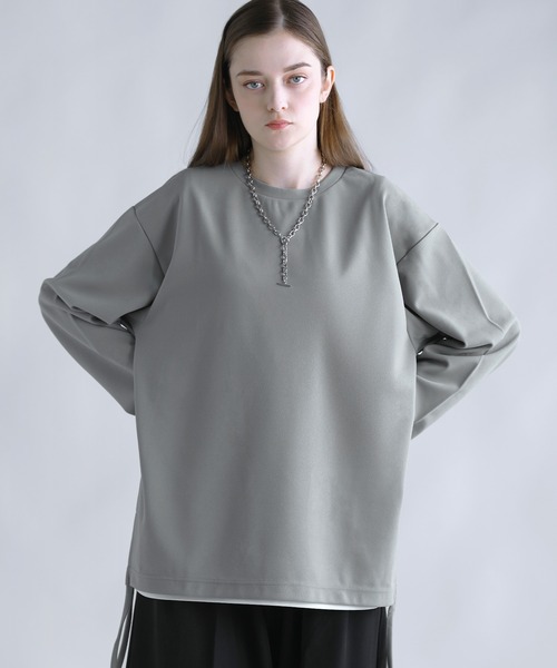 SOCCE（ソーシー）の「ドライアムンゼンサイドコードロングスリーブカットソー（Tシャツ/カットソー・メンズ・ホワイト/ブラック/ブルーグレー/ライトグレー/チャコール・XL/L/M/S）」の3枚目の写真