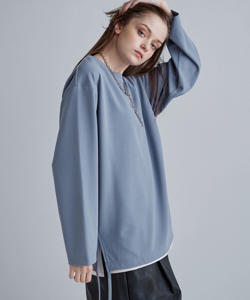 SOCCE（ソーシー）の「ドライアムンゼンサイドコードロングスリーブカットソー（Tシャツ/カットソー・メンズ・ホワイト/ブラック/ブルーグレー/ライトグレー/チャコール・XL/L/M/S）」の6枚目の写真