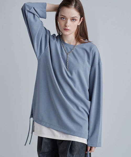 SOCCE（ソーシー）の「ドライアムンゼンサイドコードロングスリーブカットソー（Tシャツ/カットソー・メンズ・ホワイト/ブラック/ブルーグレー/ライトグレー/チャコール・XL/L/M/S）」の7枚目の写真