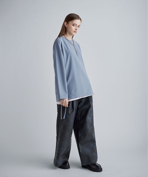 SOCCE（ソーシー）の「ドライアムンゼンサイドコードロングスリーブカットソー（Tシャツ/カットソー・メンズ・ホワイト/ブラック/ブルーグレー/ライトグレー/チャコール・XL/L/M/S）」の14枚目の写真