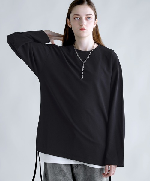 セール】ドライアムンゼンサイドコードロングスリーブカットソー（T