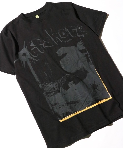 C.E.L.STORE(セルストア)の「offshore Tokyo / オフショアトウキョウ REOPENING TEE ヤビクエンリケユウジ シルクスクリーン 半袖Tシャツ アメリカ製(Tシャツ/カットソー・メンズ・ブラック/ホワイト・LARGE/MEDIUM)」の10枚目の写真