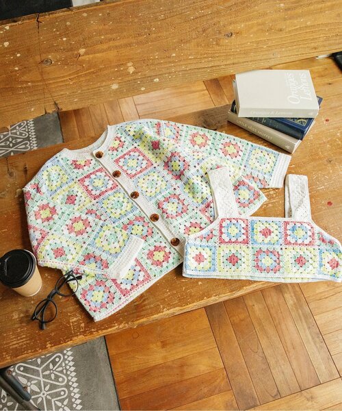 BREEZE（ブリーズ）の「【ジュニア対応】クロシェビスチェ（ベスト・キッズ・レインボー・140/120/100/90）」の8枚目の写真