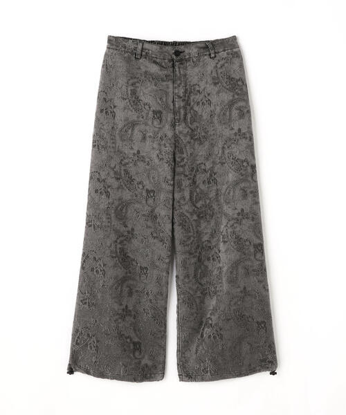Chica（チカ）の「Chica/チカ/フローラル ジャガード ピグメント ワイドパンツ（その他パンツ・レディース・ブラック・L）」の11枚目の写真