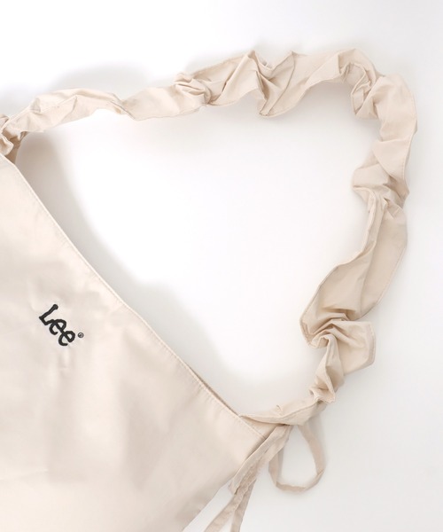 Lee(リー)の「Lee/リー ロゴ ワンポイント刺繍 2Way シャーリングショルダーバッグ/ビッグショルダーバッグ/ニュースペーパーバッグ/レディース メンズ/大容量(ショルダーバッグ・レディース・ブラック/シルバー/ライトベージュ・FREE)」の12枚目の写真