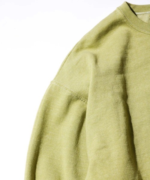 JERZEES(ジャージーズ)の「JERZEES ジャージーズ / UNISEX OVER-DYE SWEATSHIRT スウェットシャツ ガーメント加工(スウェット・メンズ・チャコールグレー/ブラウン/ターコイズブルー/オレンジ/ライトグリーン/クリーム・LARGE/X-LARGE/MEDIUM/SMALL)」の7枚目の写真