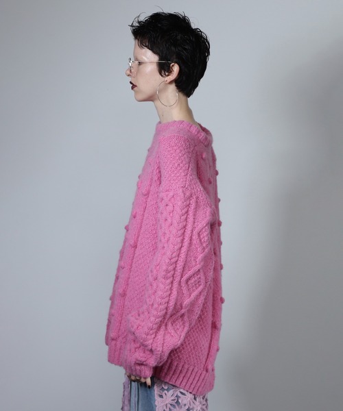 【ROSE BUD】新作 新品未使用 一般販売 売り切れ ハンドメイドニット セール】ハンドメイドネパールニット（ニット/セーター）｜ROSE BUD