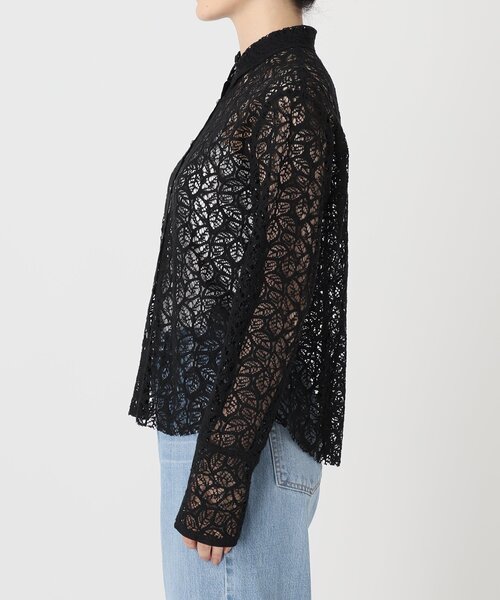 IENA（イエナ）の「《追加》ラッセルレースシャツ（シャツ/ブラウス