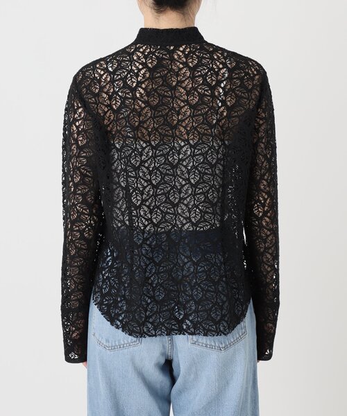 IENA（イエナ）の「《追加》ラッセルレースシャツ（シャツ/ブラウス