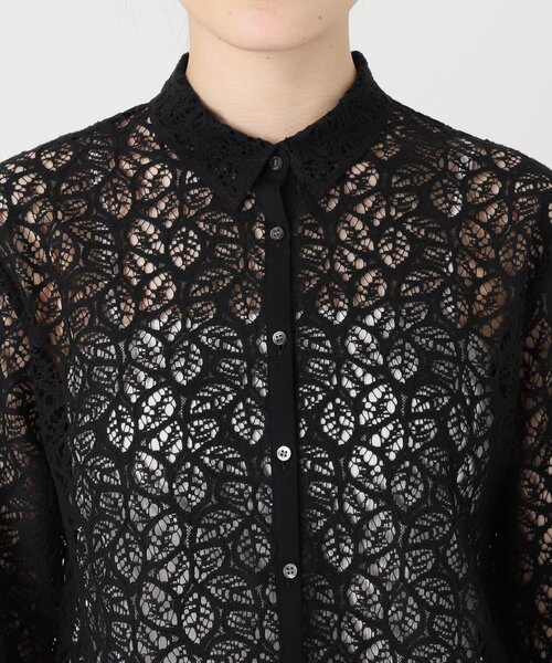 IENA（イエナ）の「《追加》ラッセルレースシャツ（シャツ/ブラウス