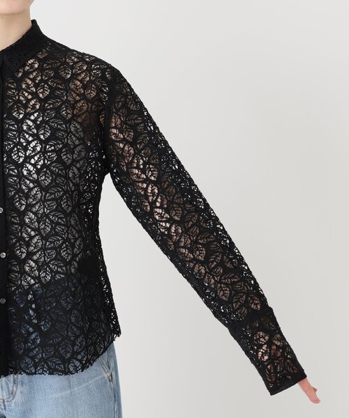 IENA（イエナ）の「《追加》ラッセルレースシャツ（シャツ/ブラウス