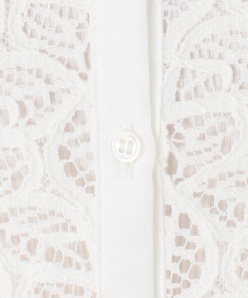 IENA（イエナ）の「《追加》ラッセルレースシャツ（シャツ/ブラウス