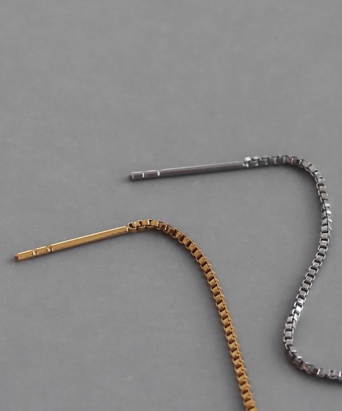 abaskdesign（アバスクデザイン）の「金属アレルギー対応 シンプルT字アメリカンピアス（ピアス（両耳用）・レディース・シルバー/ゴールド・FREE）」の15枚目の写真