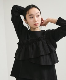 シアーフリルアシメコンビプル