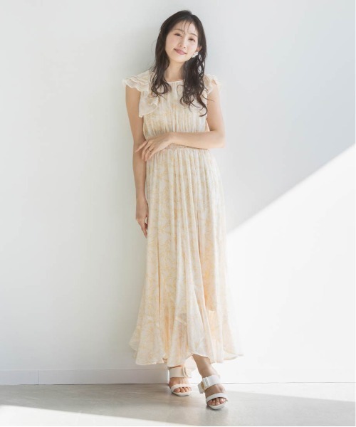 RANDA(ランダ)の「リボン×モノグラムパーツクリアヒールサンダル(サンダル・レディース・ベージュ/ブラック/ホワイト・M/L/LL/S)」の11枚目の写真