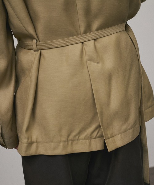 SALON adam et rope'（サロン アダム エ ロペ）の「【セットアップ対応】コンフォートジャケット（テーラードジャケット・レディース・ベージュ/チャコールグレー・M/S）」の18枚目の写真