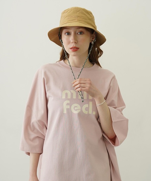 MILKFED.（ミルクフェド）の「ARCH COOPER LOGO BUCKET HAT（ハット・レディース・ベージュ/オリーブ/ブラック・ONE SIZE）」の5枚目の写真