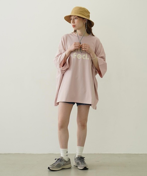MILKFED.（ミルクフェド）の「ARCH COOPER LOGO BUCKET HAT（ハット・レディース・ベージュ/オリーブ/ブラック・ONE SIZE）」の6枚目の写真