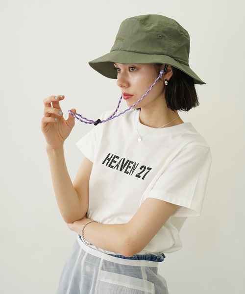 MILKFED.（ミルクフェド）の「ARCH COOPER LOGO BUCKET HAT（ハット・レディース・ベージュ/オリーブ/ブラック・ONE SIZE）」の7枚目の写真