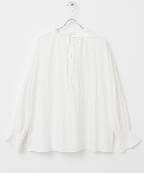 ITEMS URBANRESEARCH(アイテムズ アーバンリサーチ)の「2WAYフリルブラウス(シャツ/ブラウス・レディース・ホワイト/ベージュ/ブラック・FREE)」の19枚目の写真