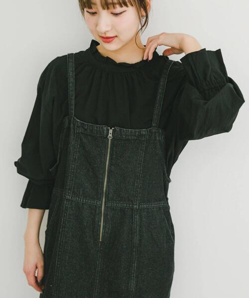 ITEMS URBANRESEARCH(アイテムズ アーバンリサーチ)の「2WAYフリルブラウス(シャツ/ブラウス・レディース・ホワイト/ベージュ/ブラック・FREE)」の12枚目の写真