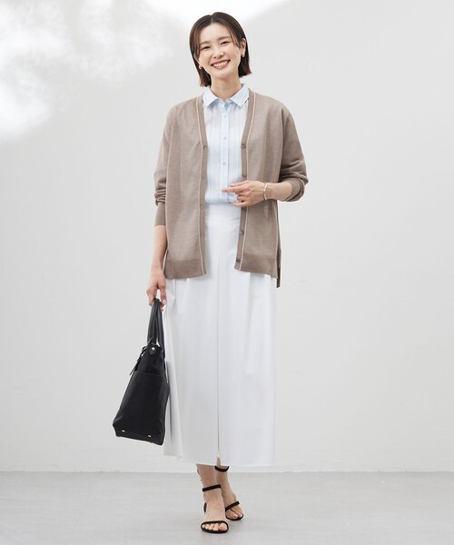 J.PRESS(ジェイプレス)の「【洗える】ランダムストライプ シャツカラー ブラウス(シャツ/ブラウス・レディース・ピンク系1/サックスブルー系1/ホワイト系1・T13/T15)」の7枚目の写真