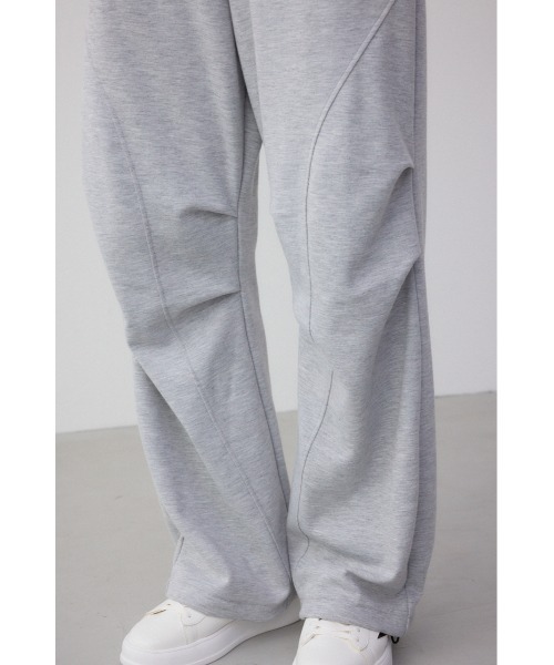 AZUL by moussy（アズールバイマウジー）の「カードボードニータックパンツ（スウェットパンツ・メンズ・アイボリー/ブラック/杢グレー・MEDIUM/LARGE）」の8枚目の写真