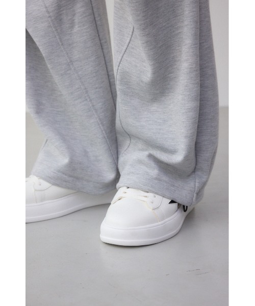 AZUL by moussy（アズールバイマウジー）の「カードボードニータックパンツ（スウェットパンツ・メンズ・アイボリー/ブラック/杢グレー・MEDIUM/LARGE）」の9枚目の写真