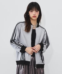 Perfect Suit FActory（パーフェクトスーツファクトリー）の「袖リボン　トラックジャケット【DIP IN CHOCOLATE】（ジャージ）」