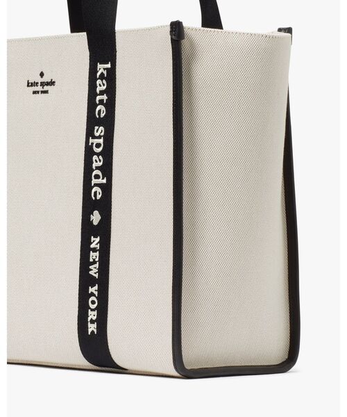 ◆kate spade◆キャンバス レザー ラウンド トートバッグ　EC-068 BPF03_KI449-001_03?$VS_1500$