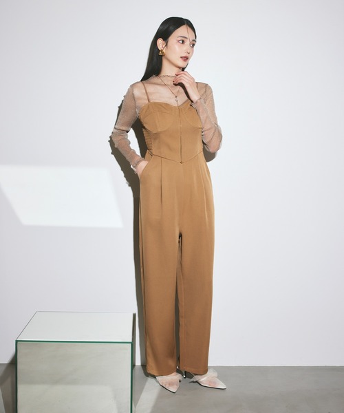 darial（ダリアル）の「【darial】2way lame set up 2点セット 2way ラメ セットアップ お呼ばれ 結婚式 二次会 成人式 同窓会 セレモニードレス パーティドレス オケージョンドレス（パンツドレス・レディース・グレー/ブラック/ブラウン・S/M）」の17枚目の写真