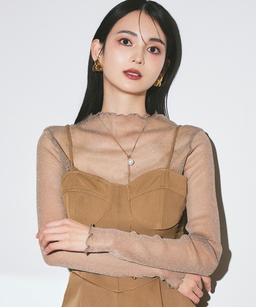 darial（ダリアル）の「【darial】2way lame set up 2点セット 2way ラメ セットアップ お呼ばれ 結婚式 二次会 成人式 同窓会 セレモニードレス パーティドレス オケージョンドレス（パンツドレス・レディース・グレー/ブラック/ブラウン・S/M）」の18枚目の写真