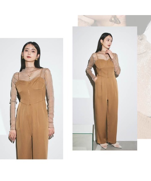 darial（ダリアル）の「【darial】2way lame set up 2点セット 2way ラメ セットアップ お呼ばれ 結婚式 二次会 成人式 同窓会 セレモニードレス パーティドレス オケージョンドレス（パンツドレス・レディース・グレー/ブラック/ブラウン・S/M）」の22枚目の写真