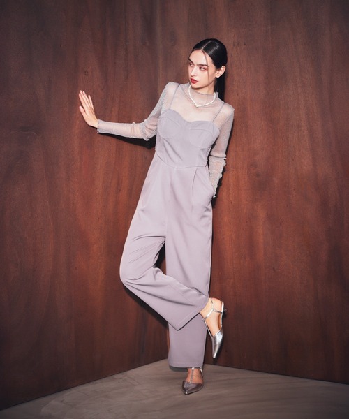 セール】【darial】2way lame set up 2点セット 2way ラメ