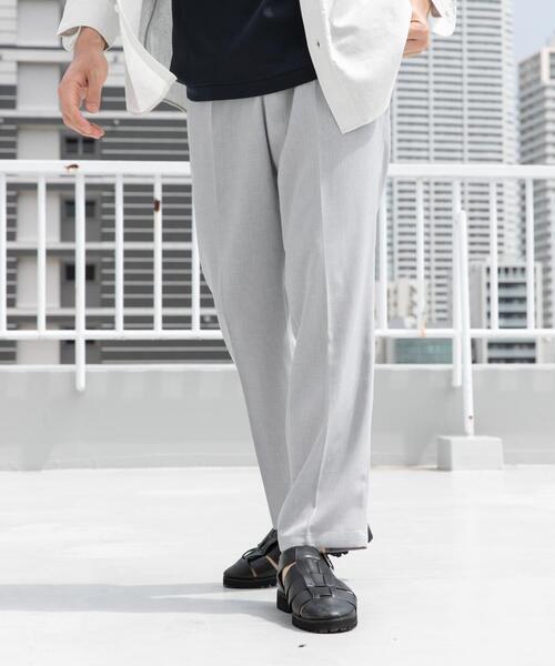 URBAN RESEARCH ROSSO MEN(アーバンリサーチロッソメン)の「『WEB限定』『セットアップ対応』パナマ風ストレートパンツ(その他パンツ・メンズ・ブラック/モカ/ネイビー/グレー系その他・LARGE/MEDIUM)」の6枚目の写真