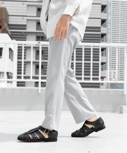 URBAN RESEARCH ROSSO MEN(アーバンリサーチロッソメン)の「『WEB限定』『セットアップ対応』パナマ風ストレートパンツ(その他パンツ・メンズ・ブラック/モカ/ネイビー/グレー系その他・LARGE/MEDIUM)」の8枚目の写真