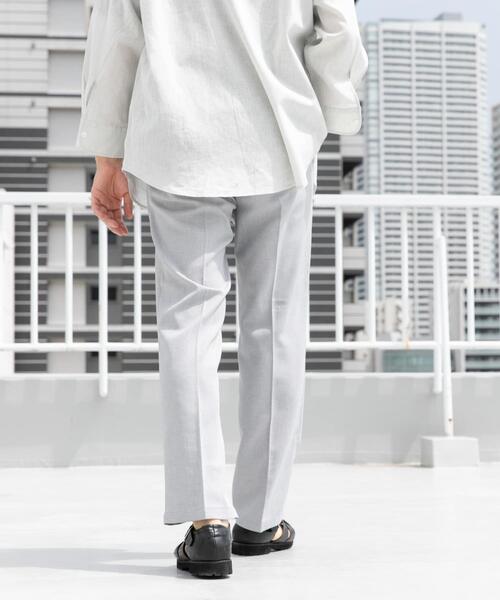 URBAN RESEARCH ROSSO MEN(アーバンリサーチロッソメン)の「『WEB限定』『セットアップ対応』パナマ風ストレートパンツ(その他パンツ・メンズ・ブラック/モカ/ネイビー/グレー系その他・LARGE/MEDIUM)」の9枚目の写真