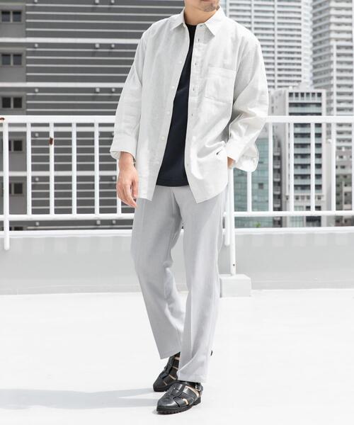 URBAN RESEARCH ROSSO MEN(アーバンリサーチロッソメン)の「『WEB限定』『セットアップ対応』パナマ風ストレートパンツ(その他パンツ・メンズ・ブラック/モカ/ネイビー/グレー系その他・LARGE/MEDIUM)」の10枚目の写真